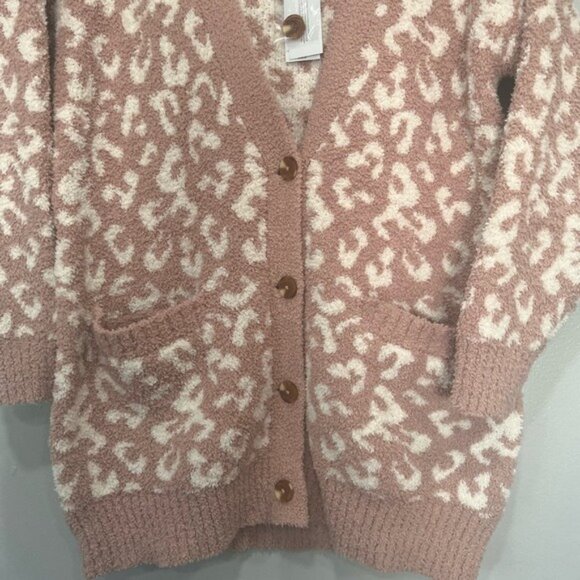 UGG women Joselyn leopard print cardigan Size M - Picture 12 of 15